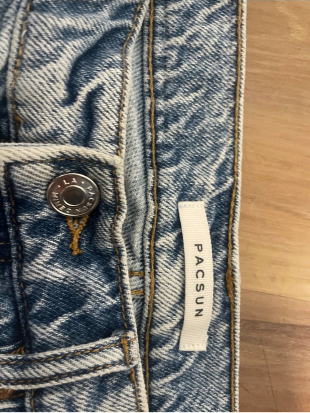PacSun Slim Straight Light Blue Washed Jeans